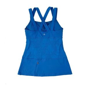 Lululemon Womens Size 6 Blue Chaturanga Yoga Tank